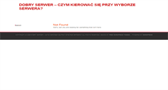 Desktop Screenshot of dobryserwer.net
